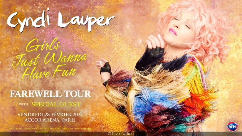 Cyndi Lauper en concert à Bercy